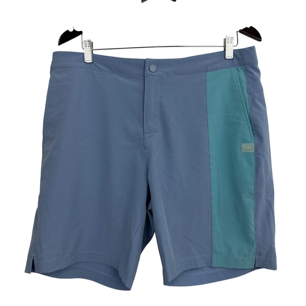 Rhone Swim Trunks Mens Large Blue Beach Outdoors Liner Shorts Barrier Stretch 8"